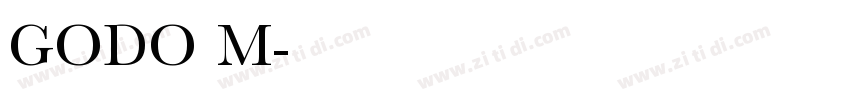 GODO M字体转换